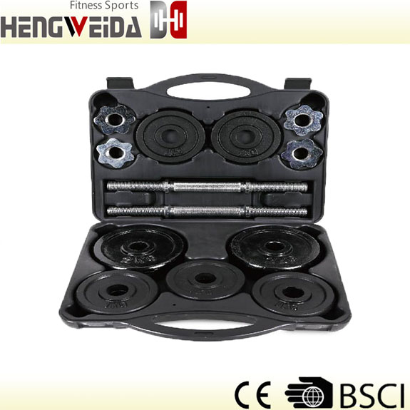 HWD3204-20KGS Black Painted Dumbbell Set