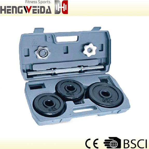 HWD3201-10KG Black Painted Dumbbell Set